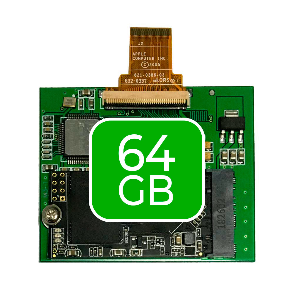 Almacenamiento de 64GB para iPod
