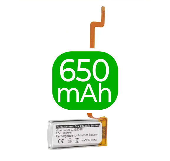 Batería de 650 mAh