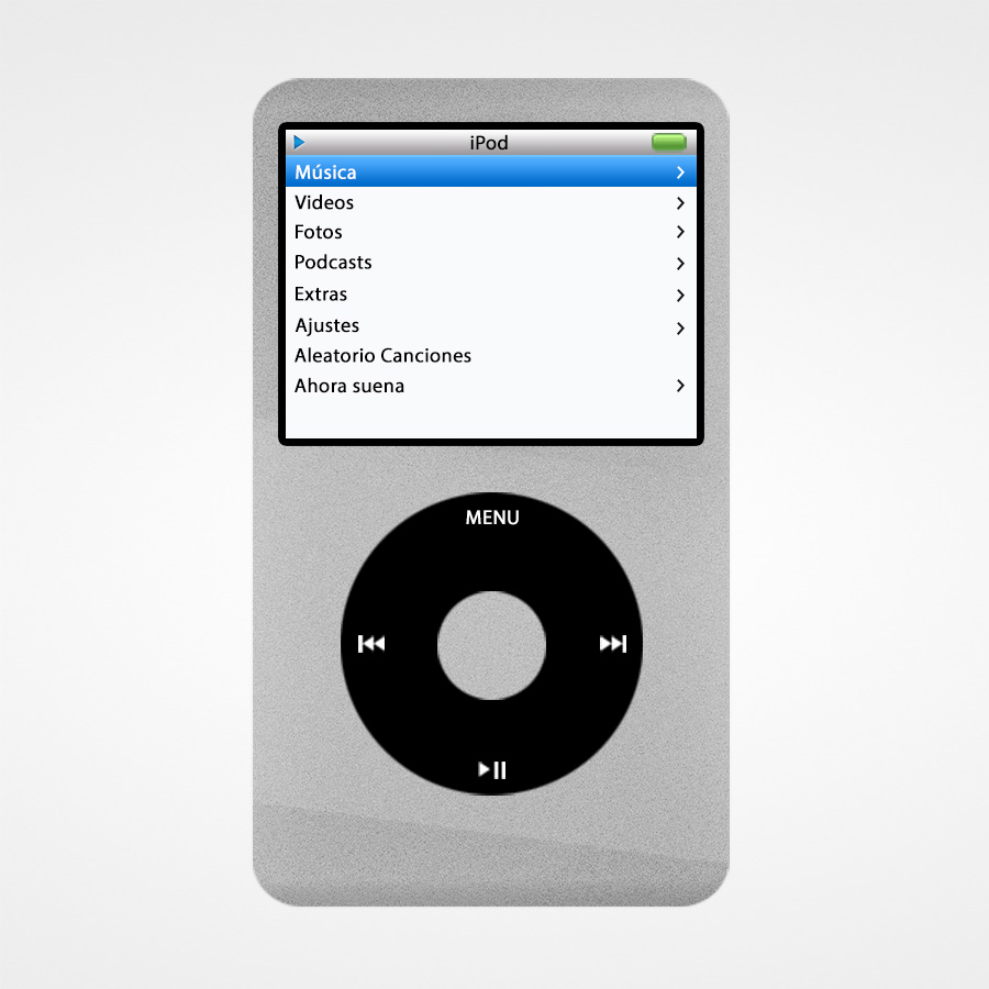 iPod Silver con 256GB de Almacenamiento y Batería de 2.000mAh.